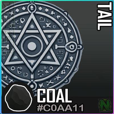 World Zero WZ - COSMETICS - #C0AA11 (COAL) - TAIL