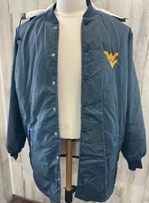 Vintage Swingster West Virginia Mountaineer Hooded Jacket Medium USA Lined