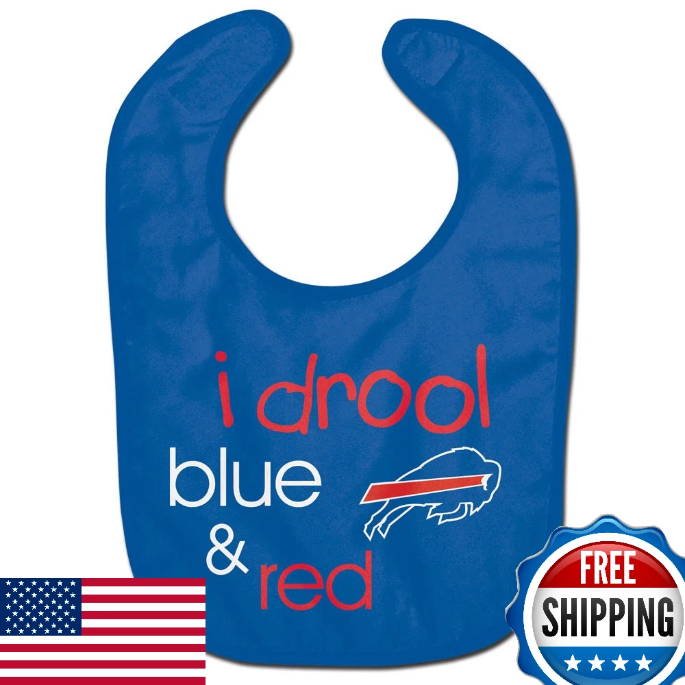 Buffalo Bills I Drool Baby Bib - Soft, Adjustable, Easy Clean Fan Gear