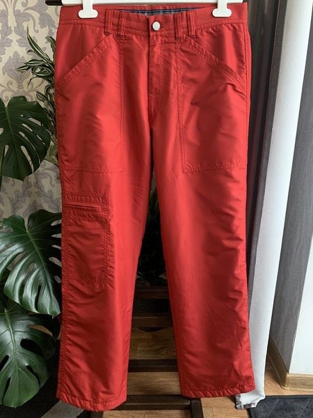 Women Brax Trousers Red Polyester 40 / L / 48