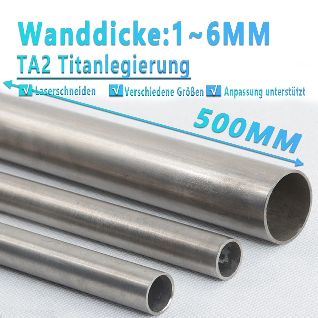 evergreen 425 Rundröhre, 60 cm lang, Durchm.4,0 mm, 7 Stück