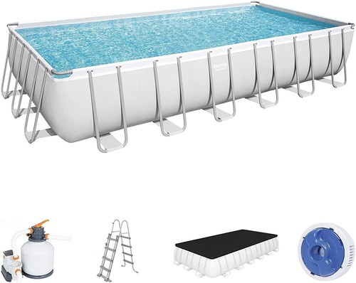 Piscina fuoriterra rettangolare 732x366x132cm con pompa a sabbia Bestway 56475 - Foto 5 di 5