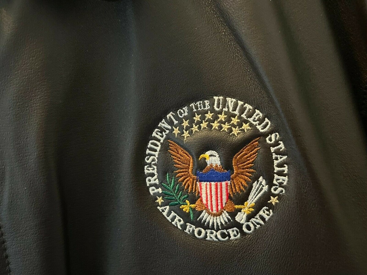 Genuine Leather AIR FORCE ONE AF-1 Mens Flight Jacket