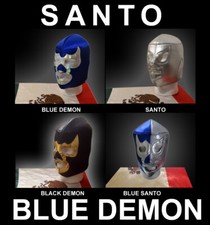 Lucha mask Santo Blue Demon Black Demon
