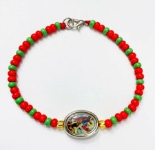 Saint Michael Protection Bead Bracelet 7.5" Pulsera de San Miguel - B144