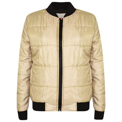 Kids Bomber Jacket Stone Lightweight Puffer Coat School Fashion