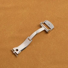 20mm Stainless Steel Butterfly Clasp For Bvlgari Watchbands Buckle Silver