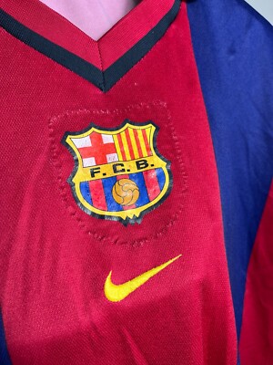 Barcelona Nike Vintage Rare 2000 2001 2002 Home Football