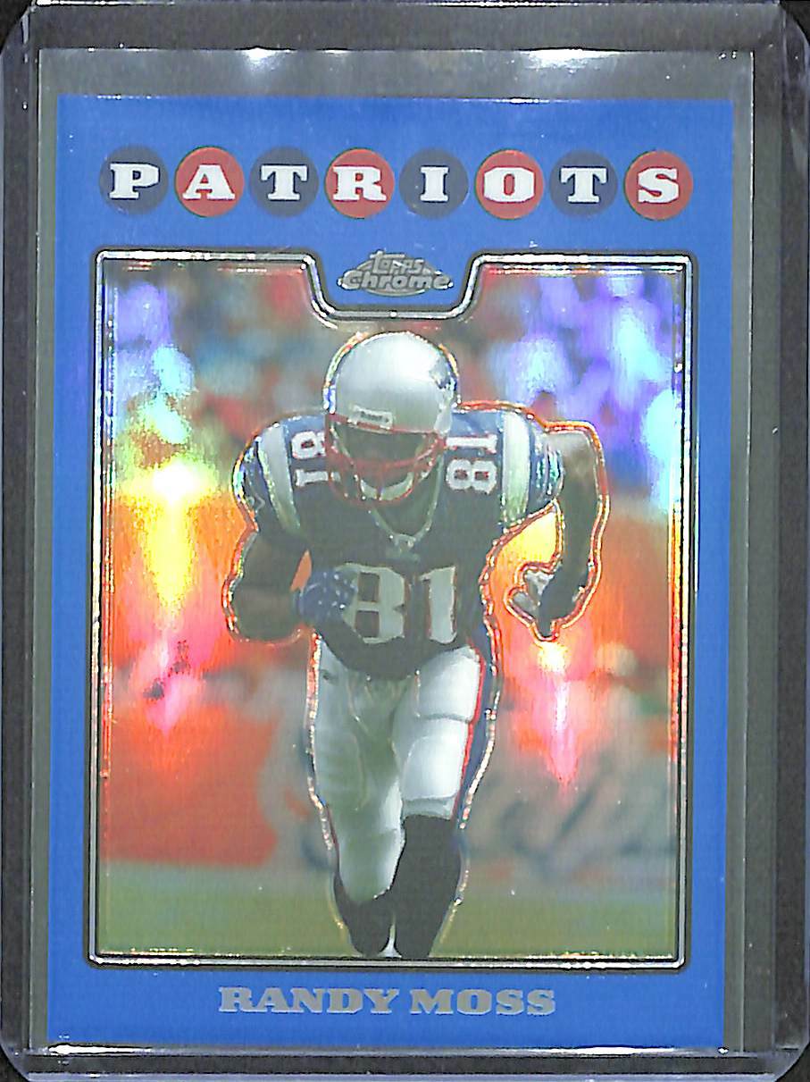 2008 Topps Chrome Blue Refractor #TC74 Randy Moss