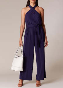 karen millen navy jumpsuit
