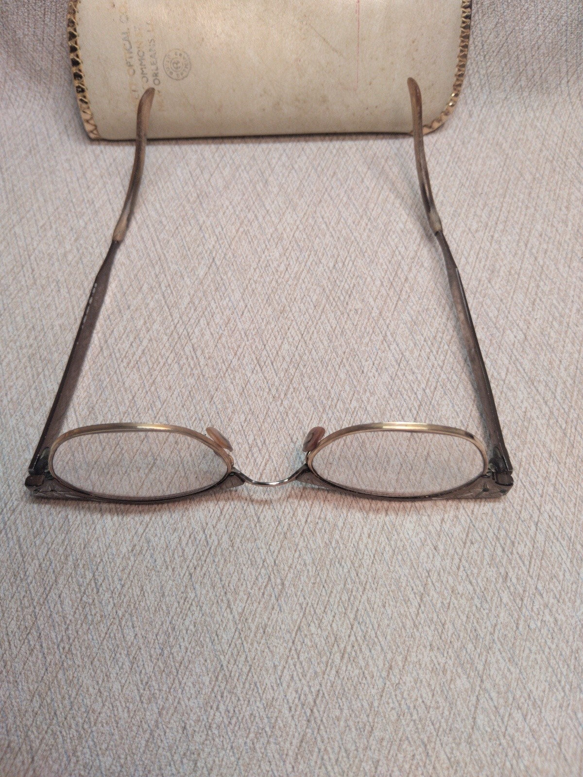 Vintage 1950s Cat Eye Glasses aluminum - image 3