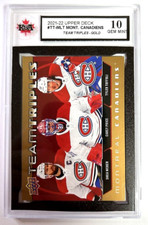 2021-22 UD Team Triples Gold #TTMTL Weber/Price/Toffoli | KSA GRADED GEM MINT 10
