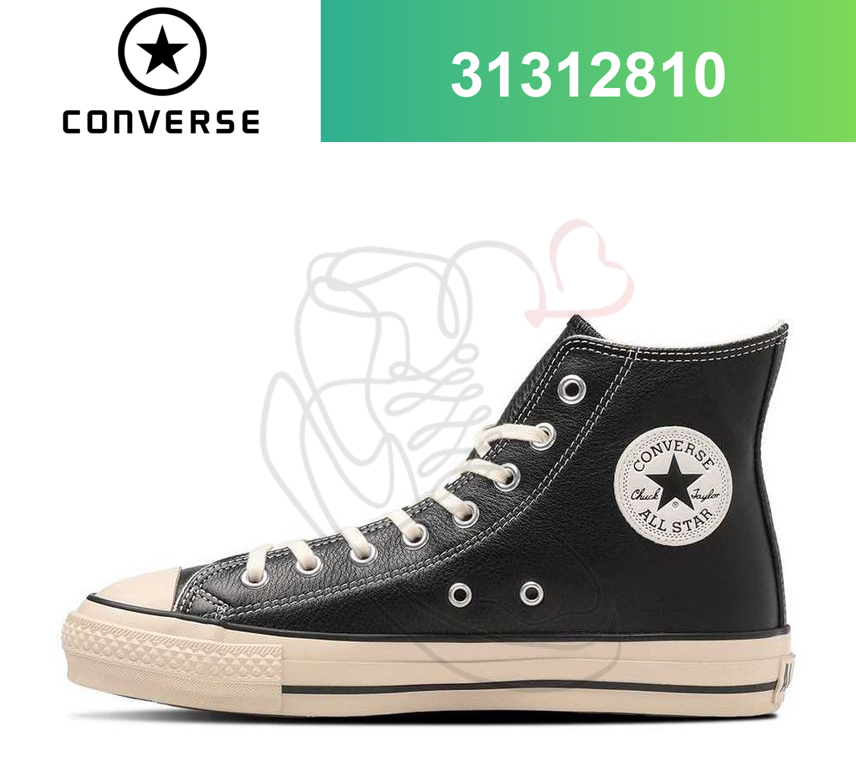 Converse All Star Leather Hi Top Sneakers in Black Unisex 31312810-image