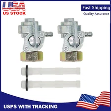 2X ON/OFF Shut Off Valve Gas Fuel Tank Pump Petcock Switch Gasoline Generator