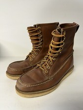 Vintage Brown Leather Boots Made In The USA Shoe Master Men’s Size 8.5 Neoprene
