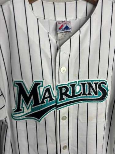Vintage MLB Florida Marlins Jersey Pinstripe Boys Size XL 3503 - Picture 2 of 9