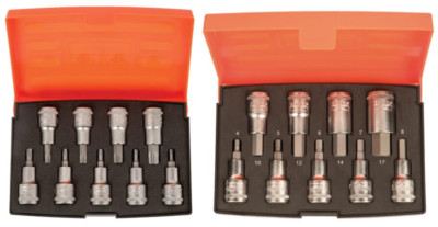 Bahco S9TORX & S9HEX 1/2''Dr Torx Bit & Hex Bit Socket Set