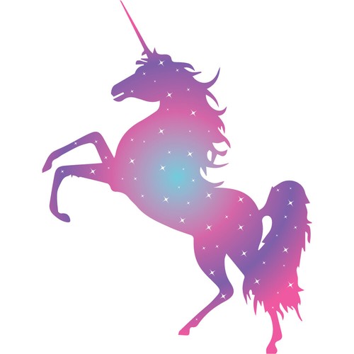 Pink Unicorn Sparkle Fairytale Wall Sticker WS-41409 - Picture 3 of 12
