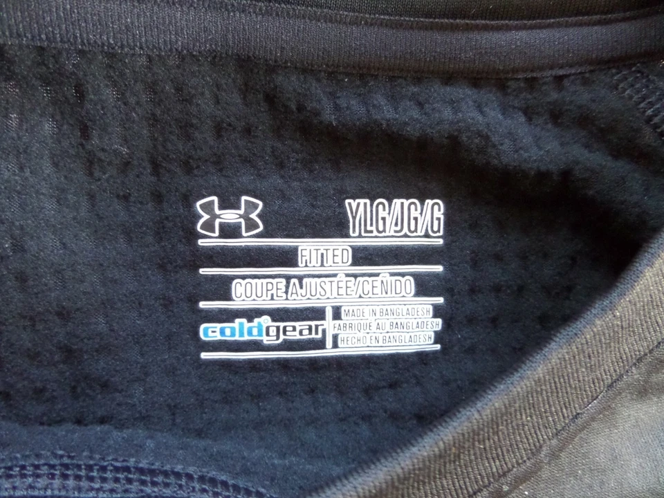 Camisa manga longa Under Armour Coldgear Youth L (14-16) unissex UA base 2.0 nova na caixa - Imagem 2 de 4