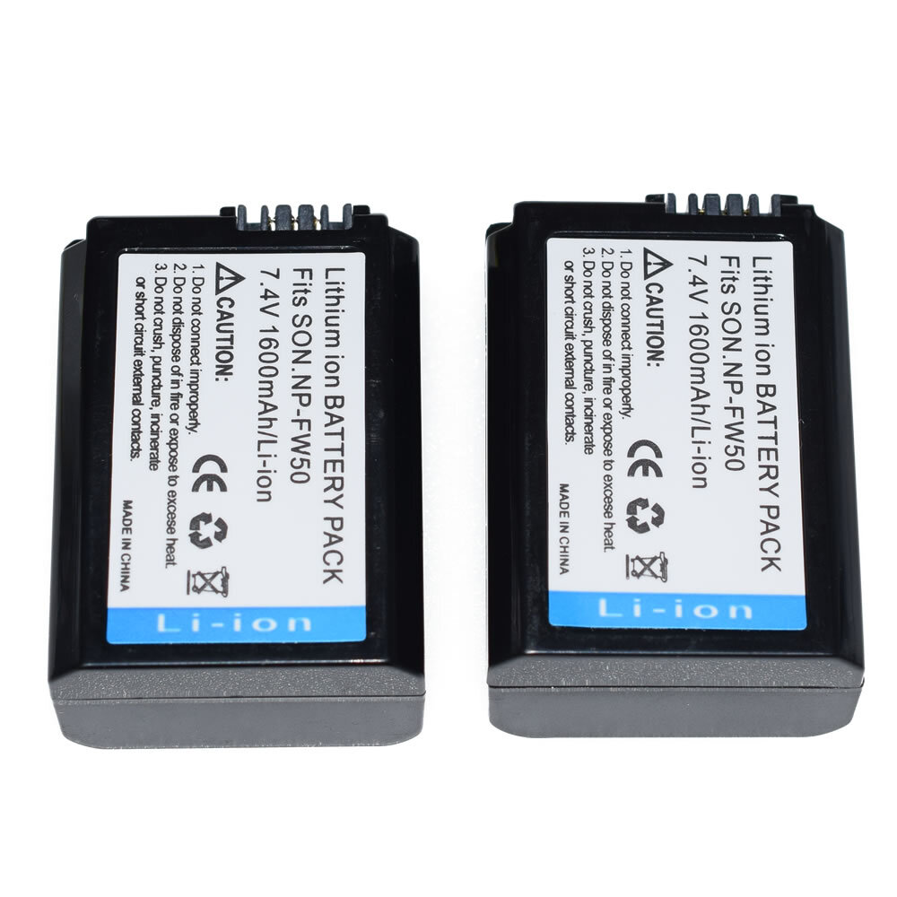 NP-FW50 Replacement Battery For Sony NEX Cameras - Compatible With NEX-3, NEX-5R, NEX-6, NEX-F3 8 thumbnail image