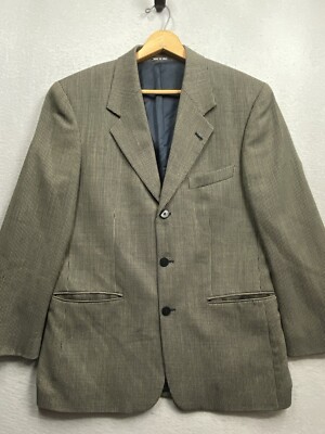 Zanetti Blazer Christian St John Limited Suit Jacket Sz 50 R Wool Houndstooth