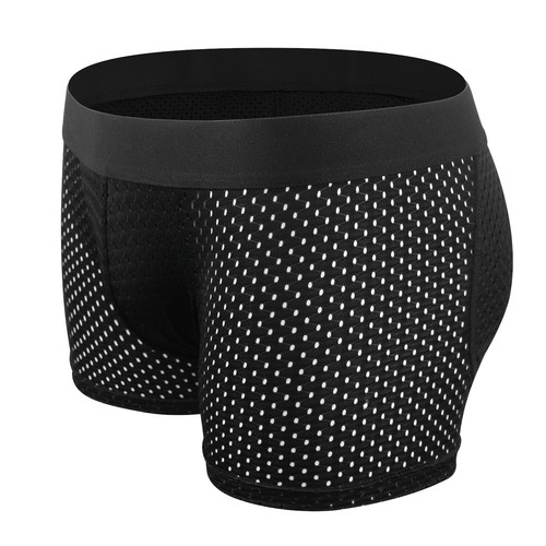 Men's Mesh Padded Underwear with Butt Enhancing Pads Butt Lifter Boxer Briefs - Picture 11 of 13
