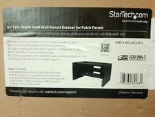 StarTech.com 6U 12 Inch Steel Wall Mount Bracket For Patch Panels NEW