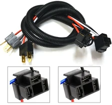 Extension Wire P A 9003 HB2 H4 Two Harness Fog Light High Beam Bulb Plug Socket