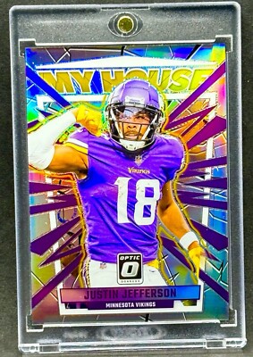 Justin Jefferson RARE FLEX REFRACTOR INVESTMENT CARD SSP PANINI VIKINGS MINT