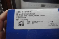 KNEE IMMOBILIZER CANVAS AND FOAM TREE PANEL ADJUSTABLE 19''