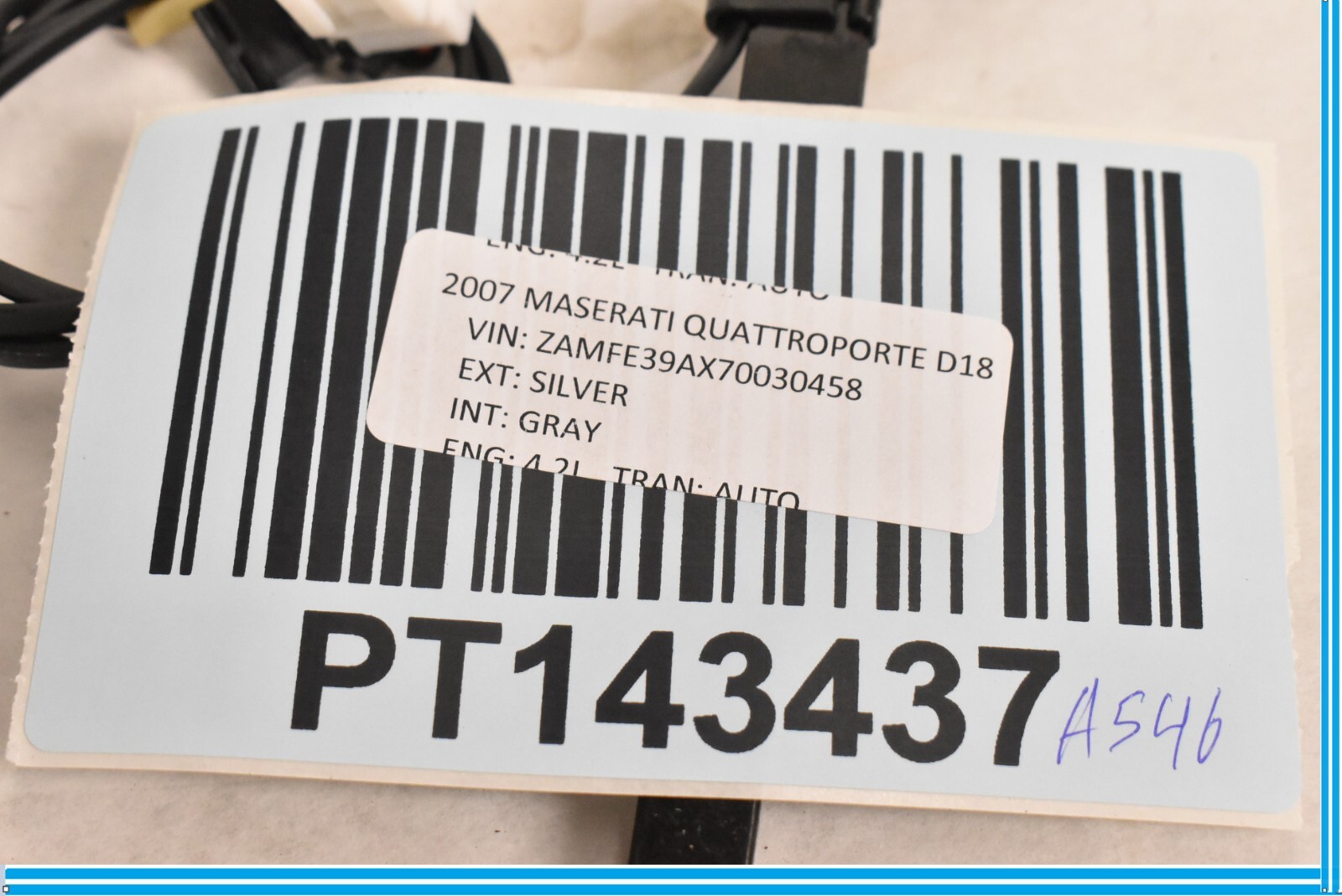 Maserati Quattroporte 2004-2008 Front Left Seat belt buckle Black
