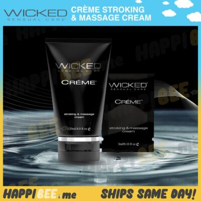 Wicked Creme Masturbation Cream Male Cum Jack Off Massage Oil Lotion Lubricant