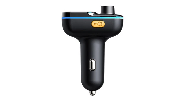 Car Bluetooth 5.3 FM Transmitter, Dual USB 3.1A/1A, Ambient Lighting, TF Card Su - Image 2 of 4