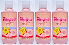 4 Bath  Body Works STARFRUIT SANGRIA Body Wash Shower Gel 10 oz