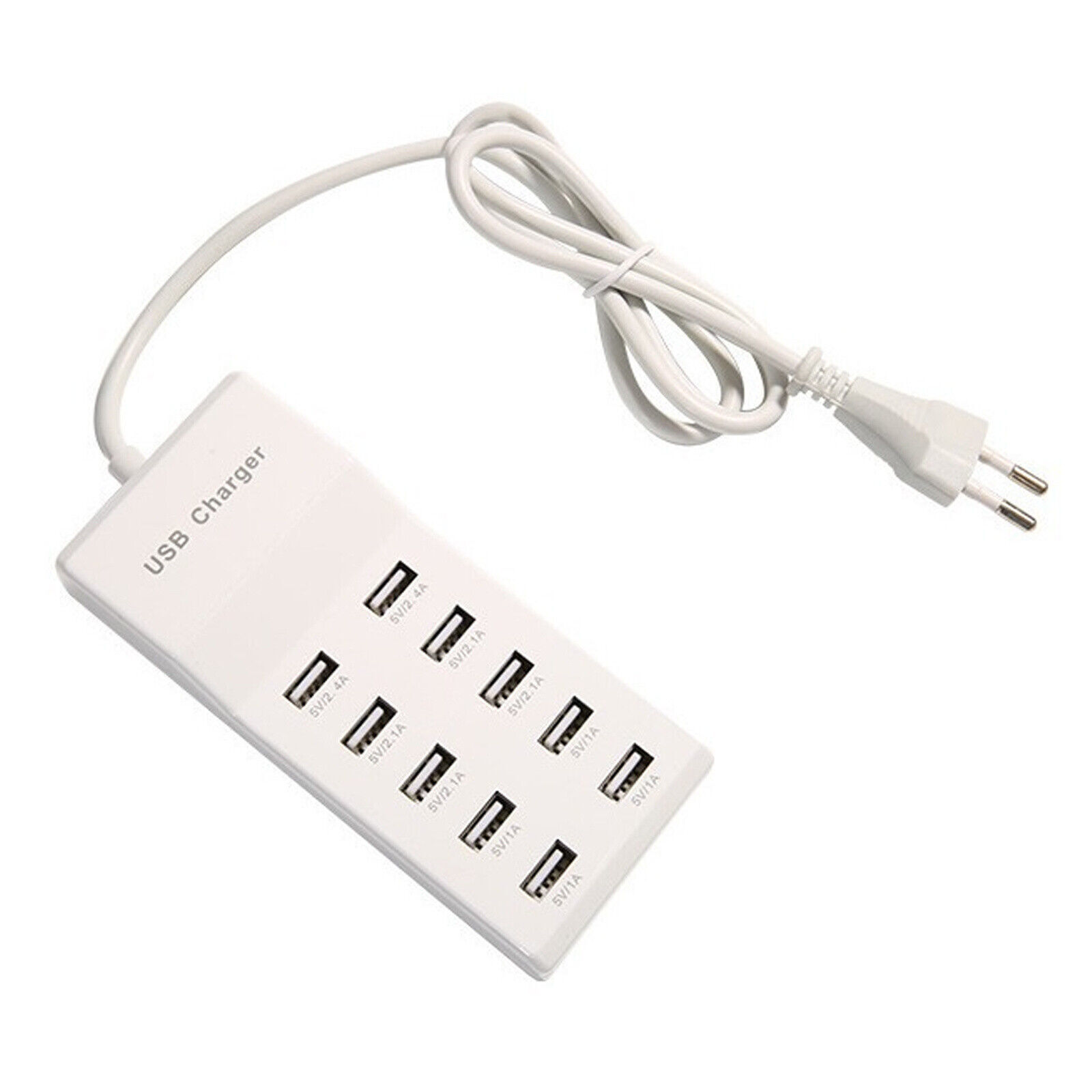 10-Port USB Charging Station for Phones Tablets Multiple Devices  -image