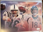 Peyton Manning signed 8x10 photo  picture Hall of  Fame JSA COA Broncos Colts
