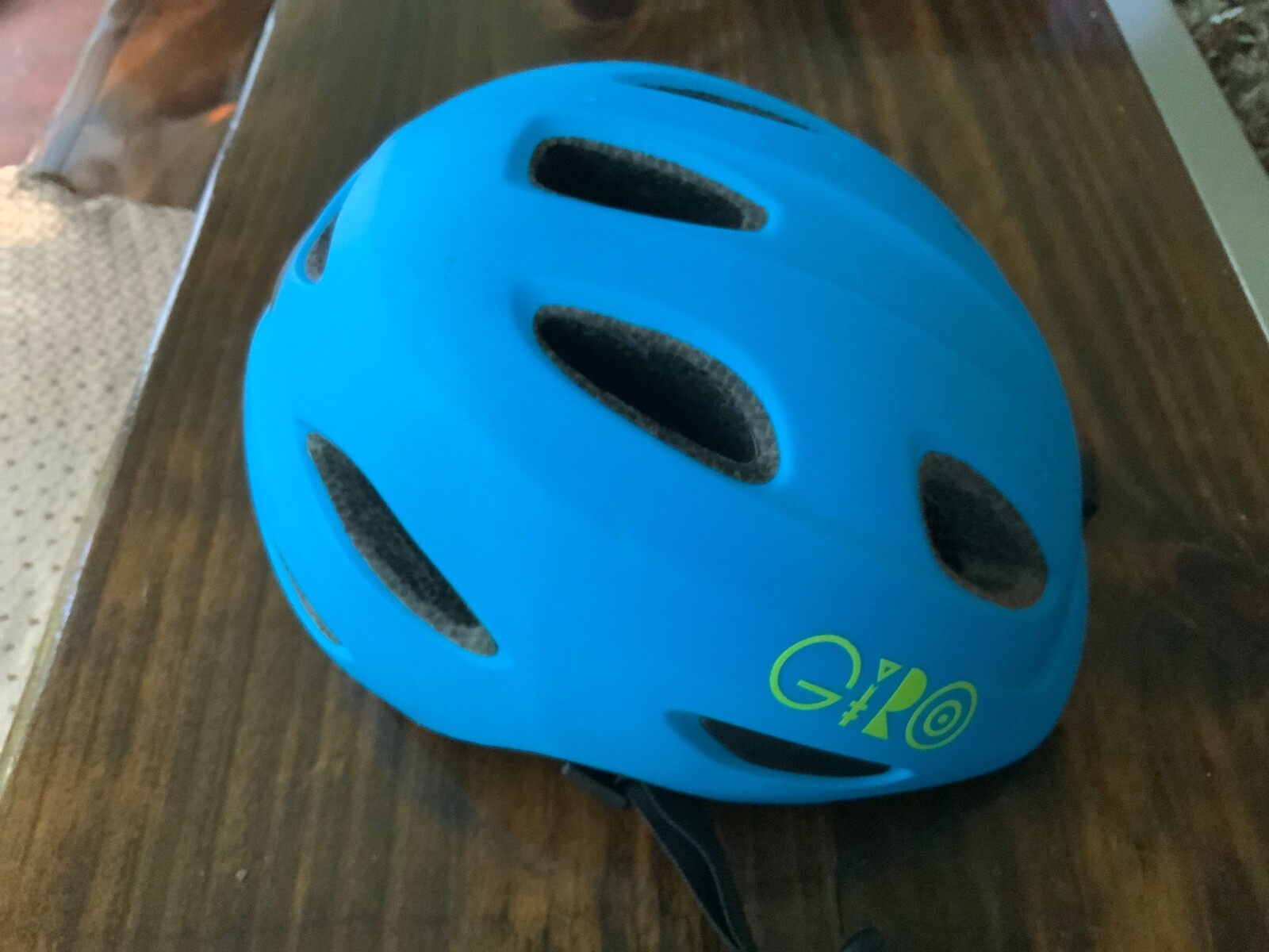GIRO SCAMP Helmet Cycling Bike 45-49cm (XS) Youth Extra Small Mat Blue/Lime 