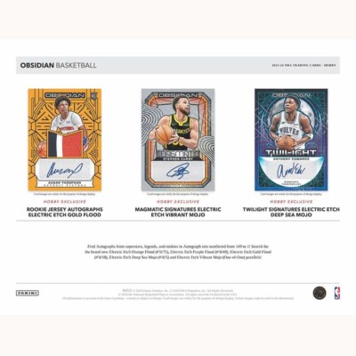 2023-24 Panini Obsidian Basketball Hobby Box FACTORY SEALED
