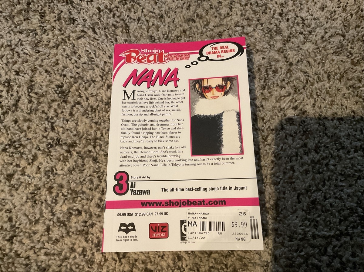 Nana Vol. 3 By Ai Yazawa, English Manga Paperback 2006 Shojo Beat