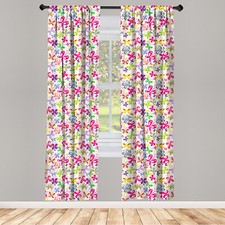 Butterfly Curtains 2 Panel Set Spring Inspired Fauna