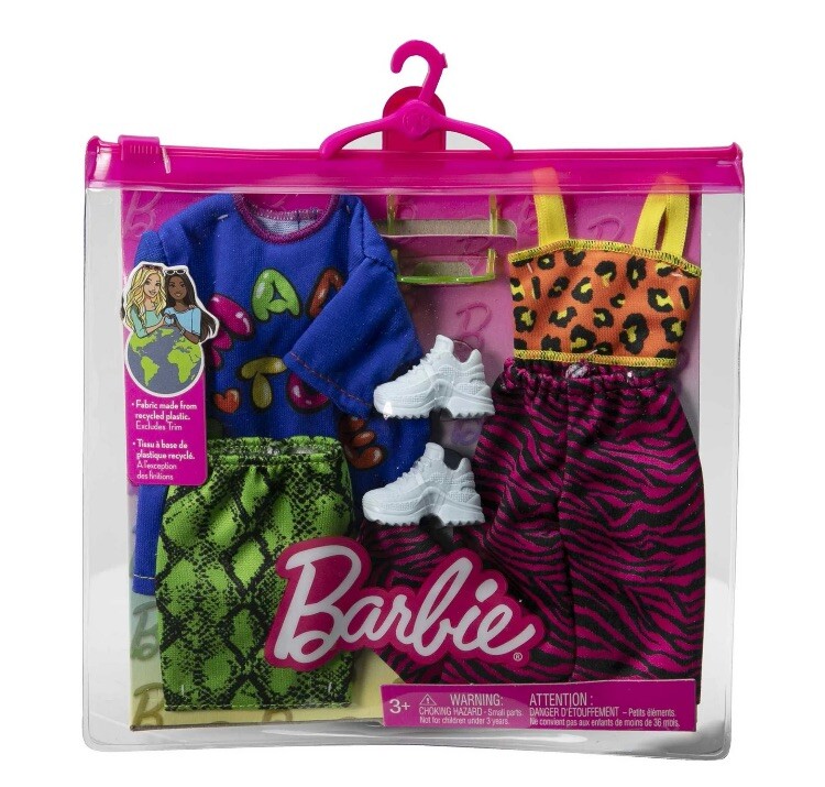 Barbie Clothing 2 Fashion Outfits Vibrant Colors Tank Top, Pants, Skirt & Shirt