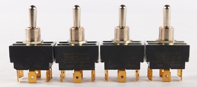 (Lot of 4) Carling Momentary Switch 2229R 10A/250VAC, 15A/125VAC 3/4HP