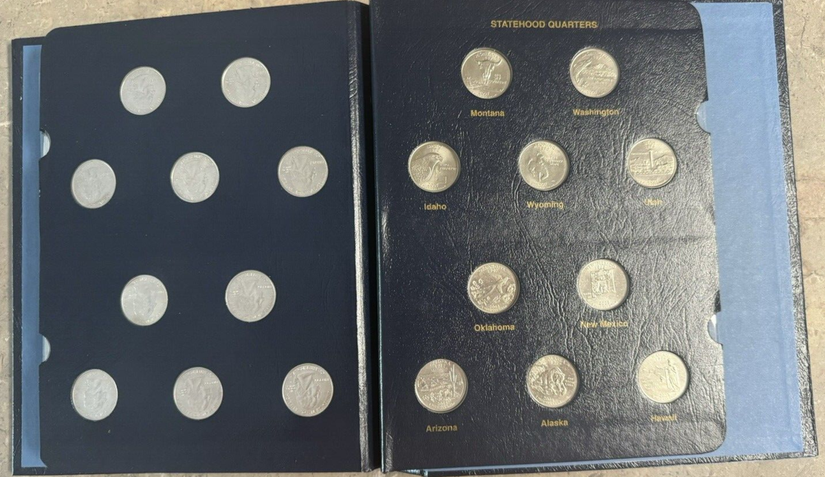 Statehood Quarters Date Set Coin Album 1999-2009 Whitman