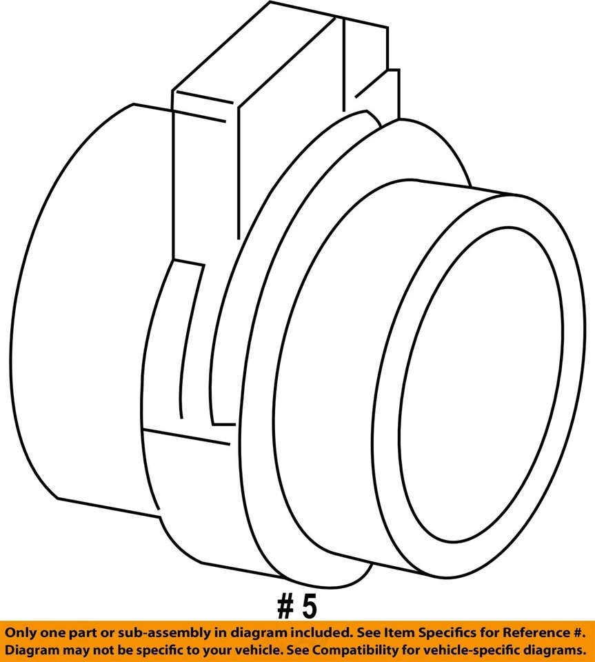 Used Fuel Injection Air Flow Meter fits: 2007 Chevrolet Tahoe  Grade C - Image 4 of 4