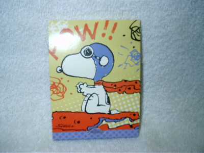Vintage Hallmark Peanuts Snoopy Pilot Post It Note 4'' x 3'' Made USA