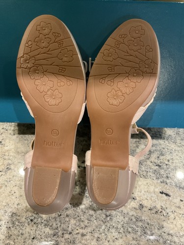 Hotter Viviene Polvo Rosa Cuero/Gamuza Estilo Mary Jane Talla 5.5 Ajuste Extra Ancho - Imagen 21 de 24