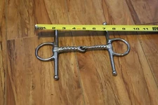 Full cheek Snaffle twisted steel 5 inch mouth