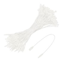 100PCS Cotton Hang Tag String Snap Lock Pins White 4.7 Inch