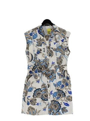 Karen Millen Shirt Midi Dress UK10 in White - Image 1 of 4