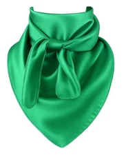 Green Wild Rag Large Scarf 23x23" Western Accessory Cowgirl or Cowboy